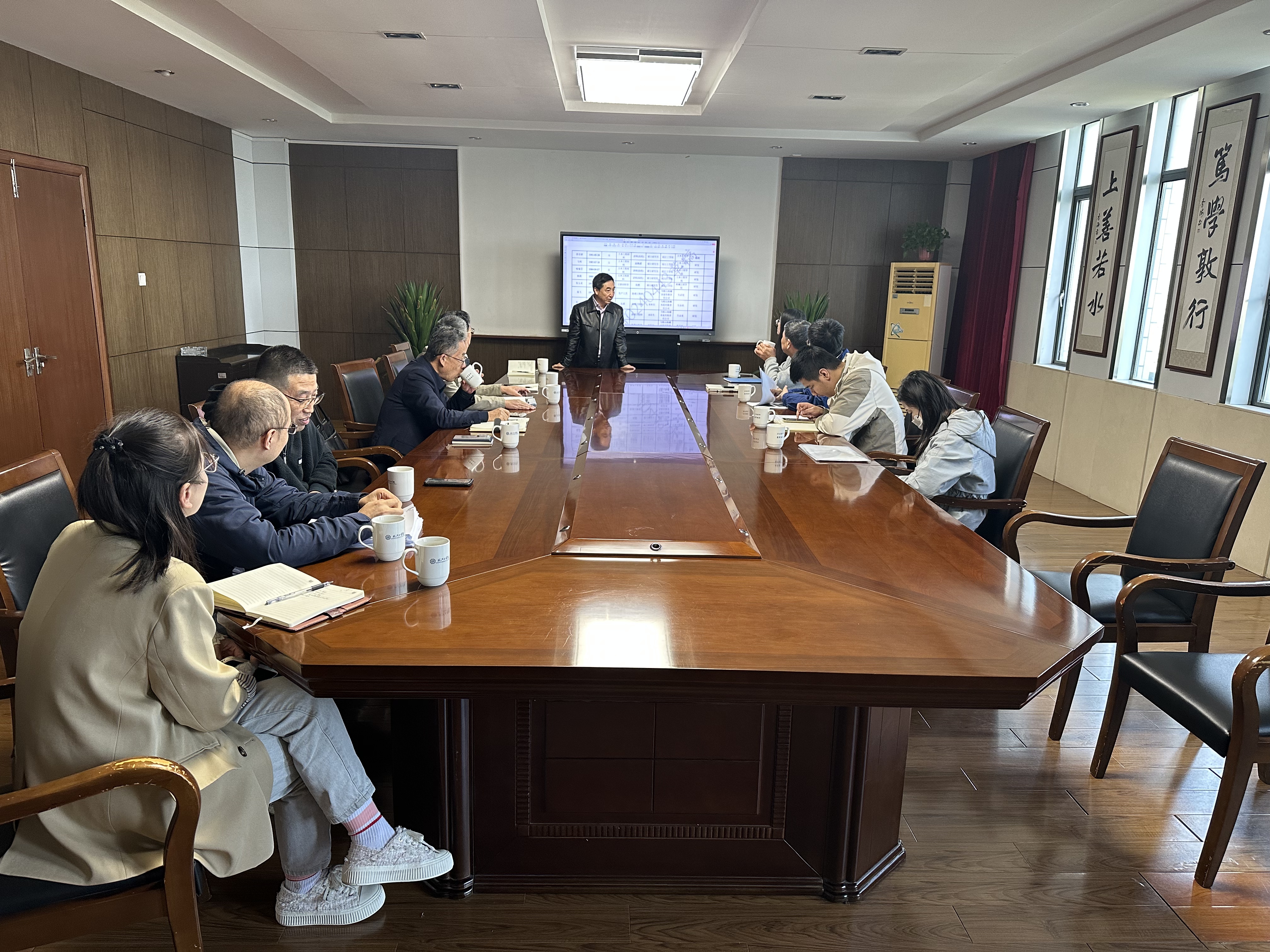 雨山区科技局与生态环境分局一行来beat365官网现场考察